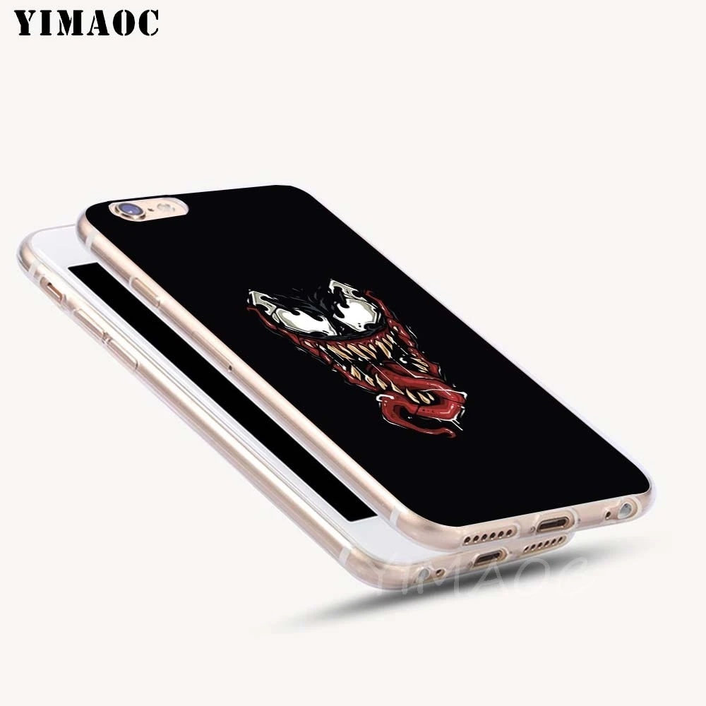 Мягкий чехол YIMAOC Musaranas Venom TPU силиконовый для iPhone 8 7 6 6S Plus 5 5S SE X XR XS 11 Pro Max | Мобильные