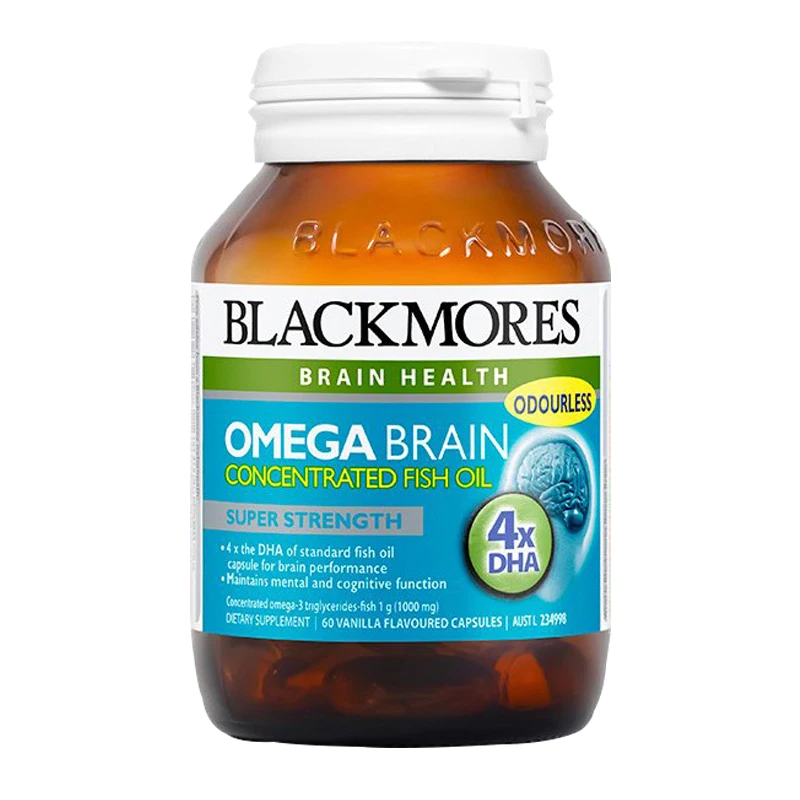 OMEGA brain Концентрированное flsh масло 4 X DHA стандартного рыбий жир 60 шт