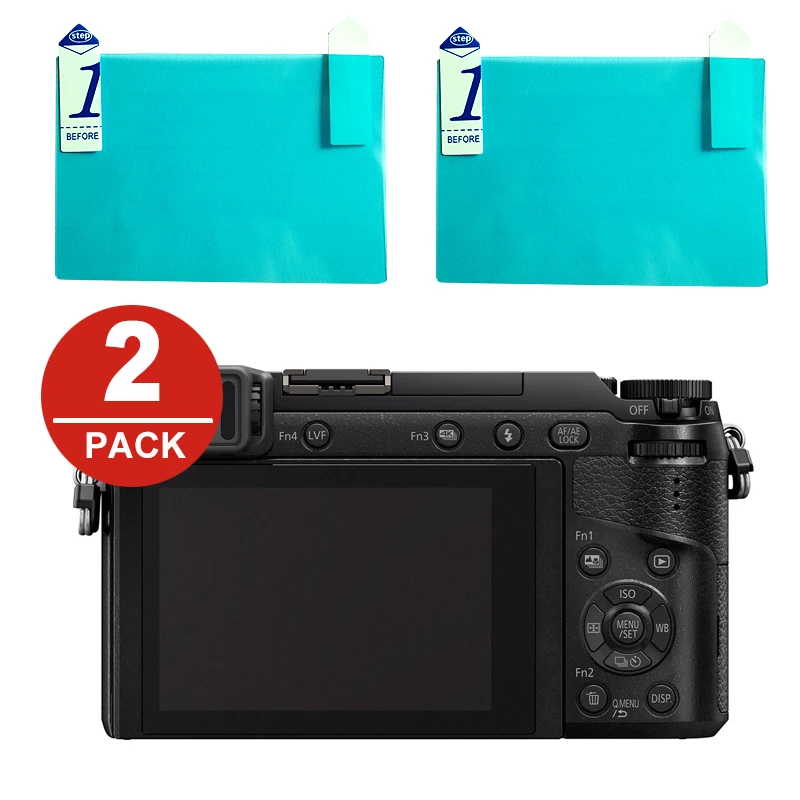 2x ЖК-дисплей Экран протектор Защитная пленка для цифрового фотоаппарата Panasonic GH5 GH5s GH4 GX9 GX8 GX7 Mark III G9 G8 GX85 GX80 G85 G80 GF9 GF8 GX800