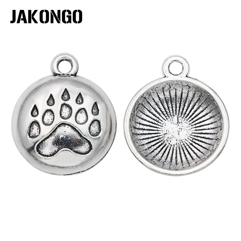 Подвески JAKONGO для изготовления ювелирных изделий тибетские посеребренные