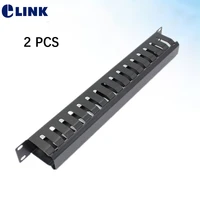 2 pcs cable manager thickened cold steel 16 shalls 32 rings cable frame for 19inch patch panel sandblasting type wire management