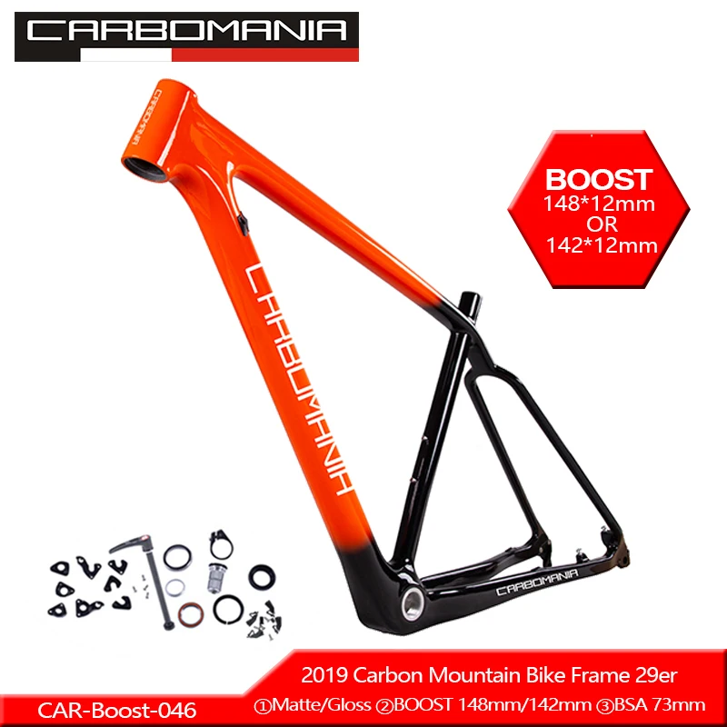 29er полностью карбоновая велосипедная Рама 29 дюймов carbomania бренд MTB рама диск набор тормозных Рам 1-1/" до 1-1/2" 2" дюймов