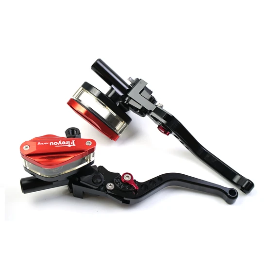 Moto Brake Lever Disc Hydraulic Clutch Cable Line Drum Universal 22mm DOT Reservoir Tank for Yahama MT07 R6 FZ6 Honda CBR | Автомобили и