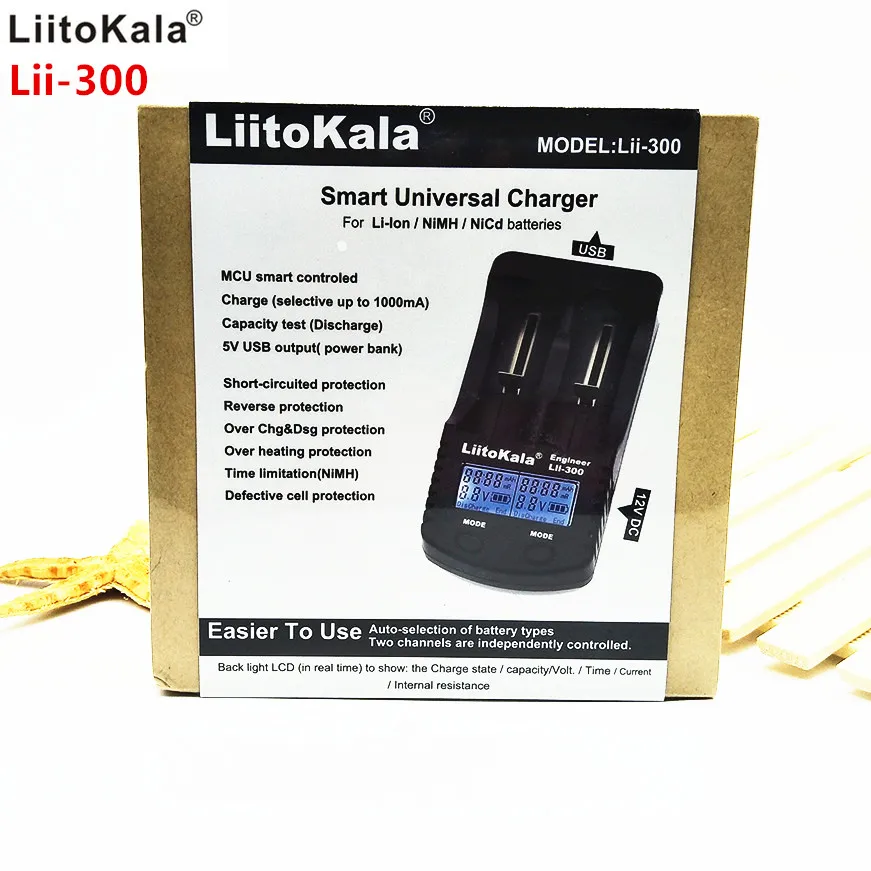 Светодиодный дисплей Liitokala для lii 300 1 2 В/3 в/3 7 В/4 25 в 18650/26650/18350/16340/18500/21700AA/AAA