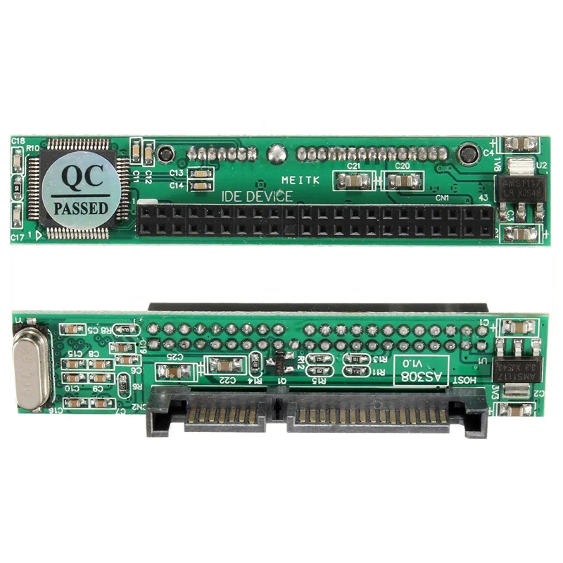 Адаптер для жесткого диска 2 5 &quot 44 pin IDE к 7 + 15 22 Male SATA адаптер 5&quot Male|ide to sata|44 idehard drive