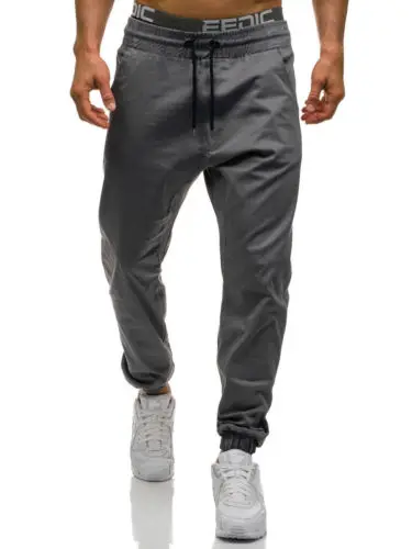 

Men Casual Sport Pants Gym Slim Fit Trousers Pencil Jogger Sweatpants