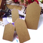 100 шт крафт-бумаги ручной работы тег для DIY Подарочная коробка тег конфеты драже кекс пустой спасибо биркиручной работы сувениры имя бренда тег