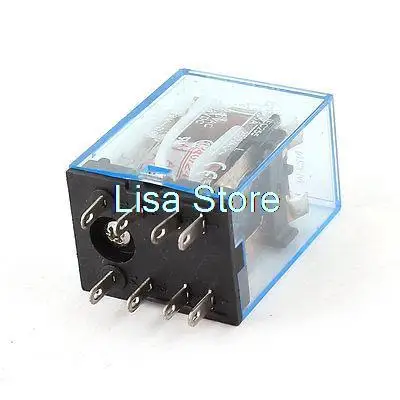 

MY2N-J DC 28V Coil Red LED General Purpose Power Relay DPDT 8-Pin
