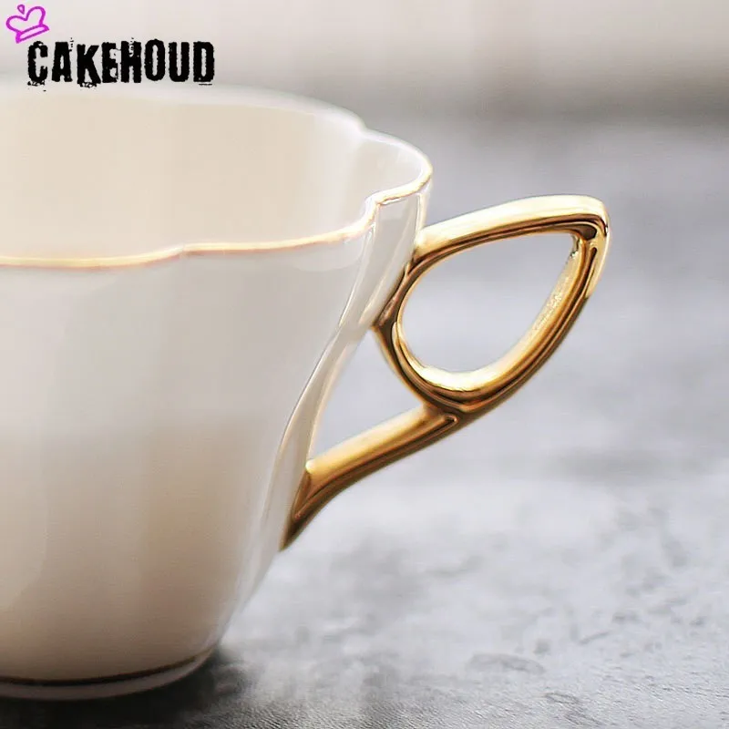 CAKEHOUD высококачественные керамические золотистые кофейные чашки послеобеденный