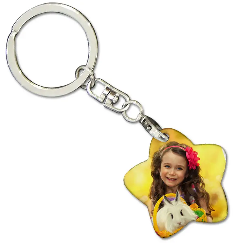 

Heat transfer blank consumables wholesale MDF Wood key chain can print your custom photo thermal transfer printing materials