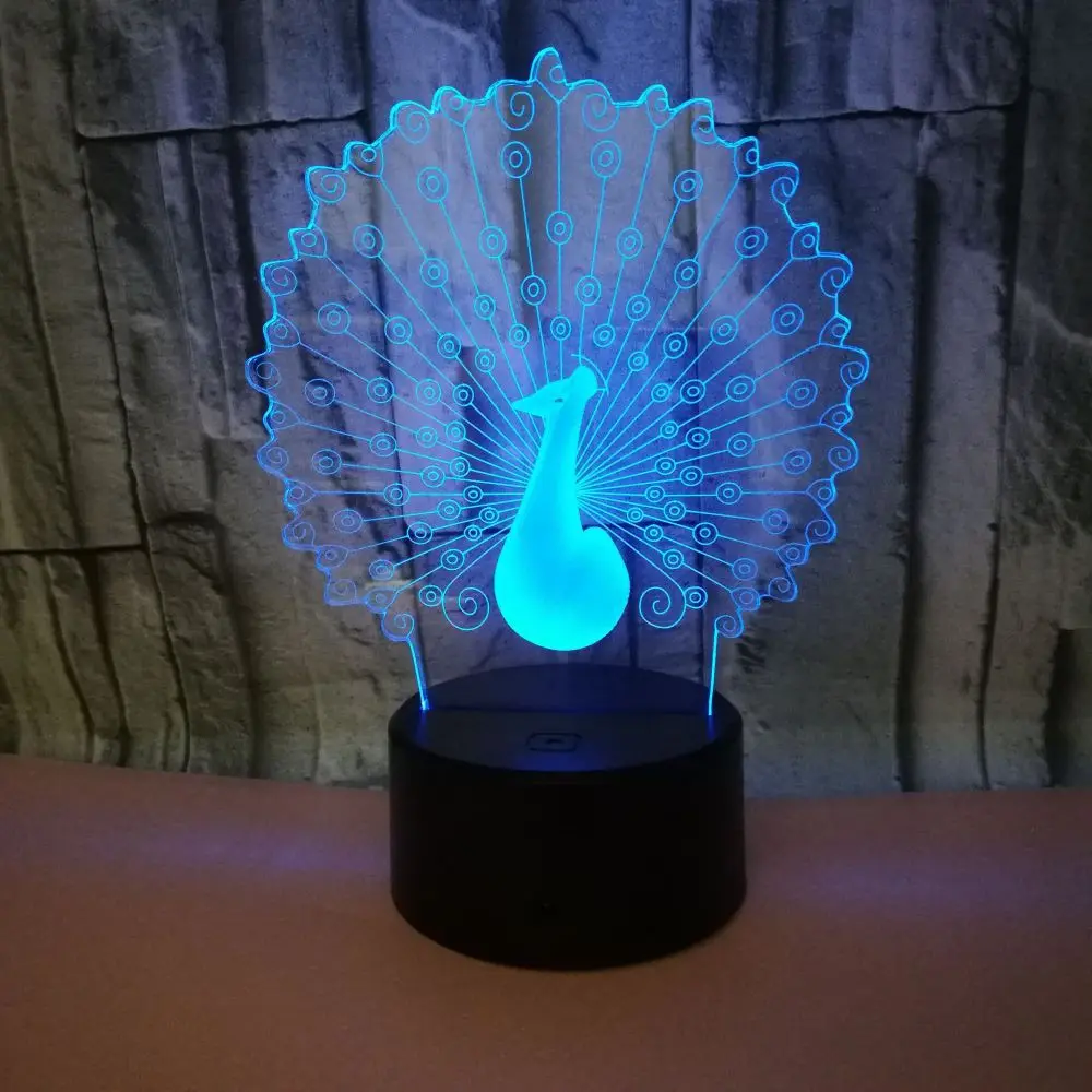 Прямая продажа от производителя 3d Светодиодная красочная Ночная лампа с