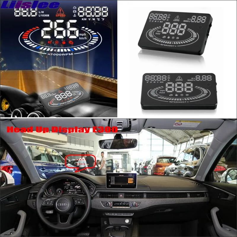 Автомобильный HUD Дисплей с головкой для Audi TT/A1/A3/A4/A5/A6/A7/Q3/Q5/Q7 дисплей цифровым