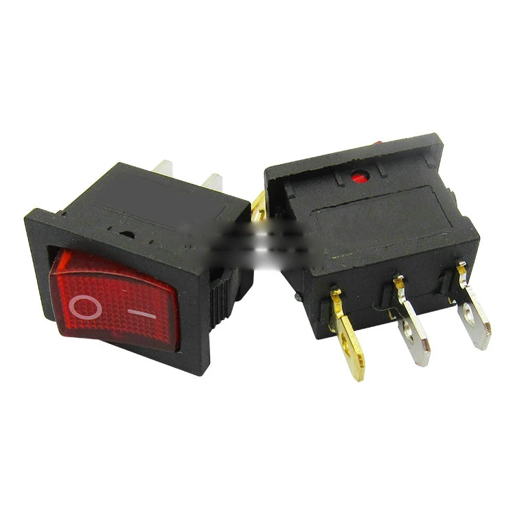 В форме лодки кулисный переключатель выключатель питания с лампой Трипод