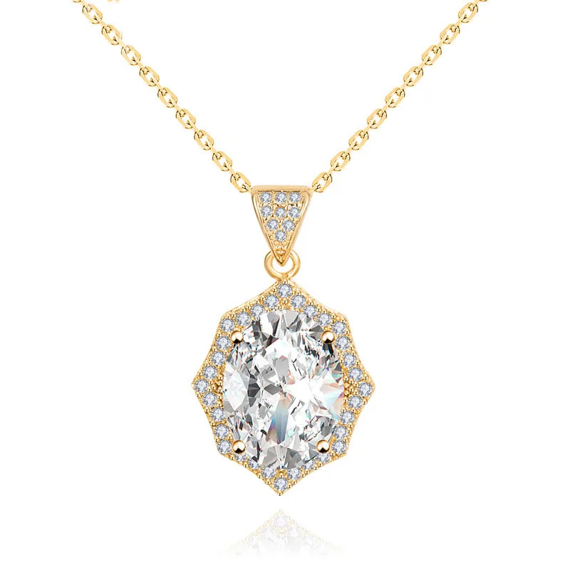 

Винтажные Большие Подвески в форме капелек из Кубического циркония ожерелье с кулоном для элегантных женщин вечерние свадебные ювелирные ...