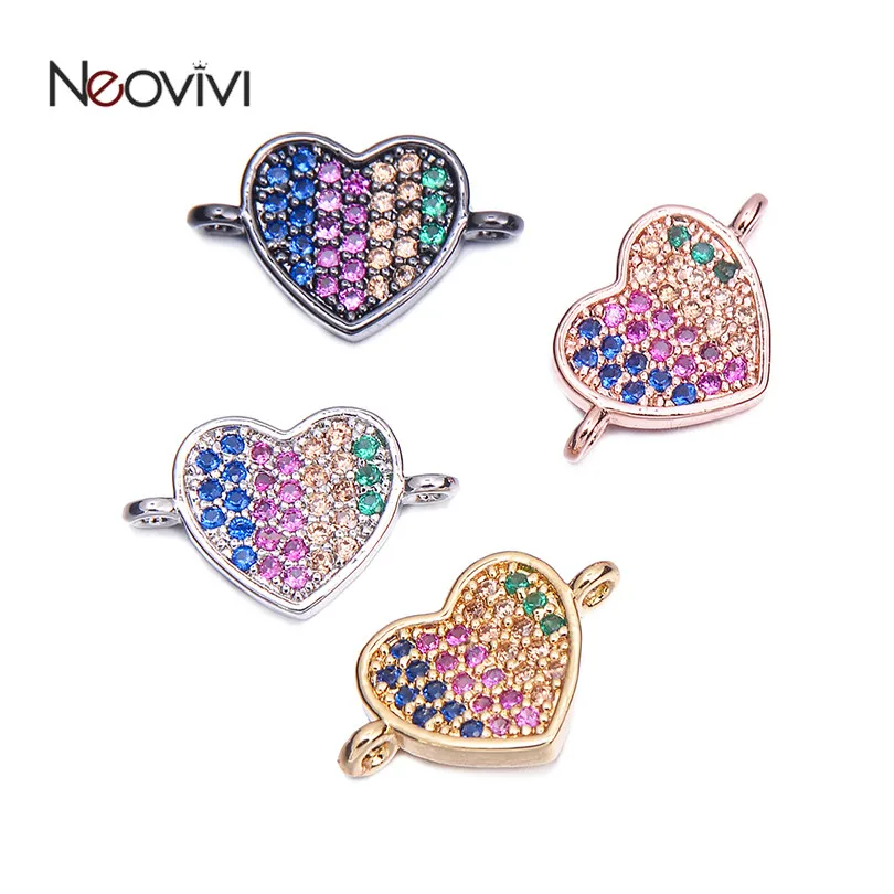 Neovivi Модные женские ювелирные изделия подвески в виде сердца разноцветные