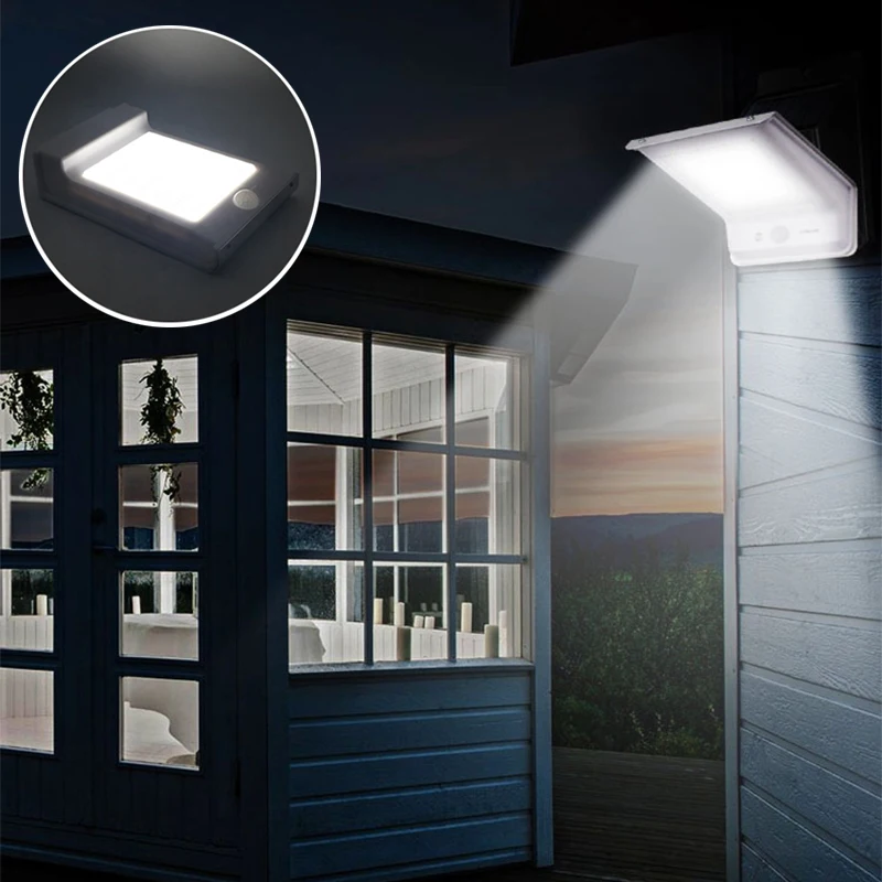 

LED Solar Light PIR Motion Sensor Outdoor Wall Lamp Energy Saving Luz Solar Waterproof Garden Light Street Yard Path Home Nights