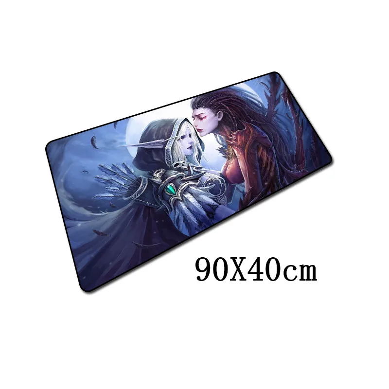 FFFAS 90x40 см World of Warcraft коврик для мыши XL Большой Противоскользящий большой стол подушка коврик для мыши игровая геймерская мышь клавиатура настольные коврики - Цвет: Model A