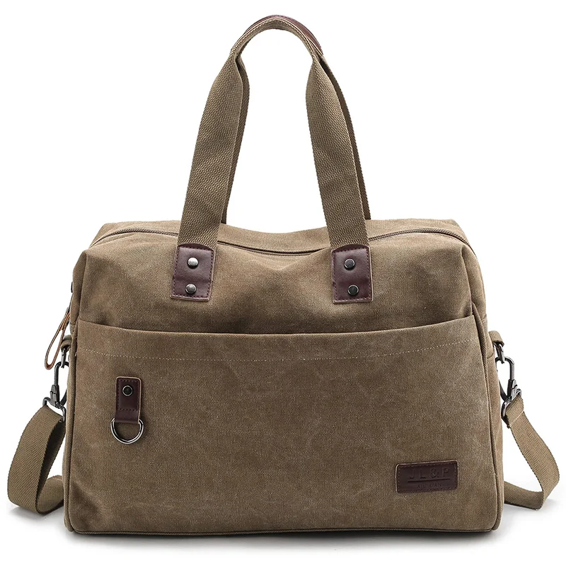Новые мужские сумки для путешествий высокого качества с застежкой-молнией из холста для мужчин, дуфель-сумка Bolsa с большой вместимостью и лаконичным дизайном.