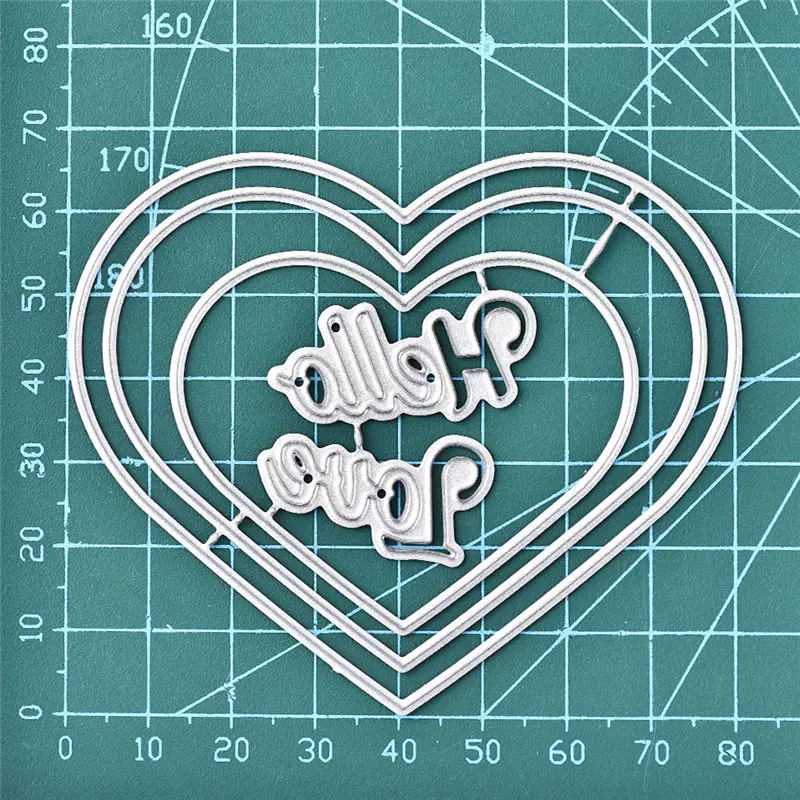 Naifumodo Heart Dies New 2019 для Крафтовая окраска Скрапбукинг альбом тиснение штампованный