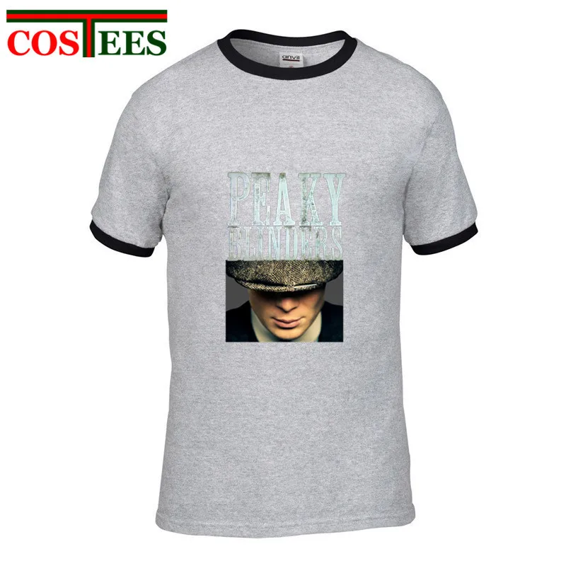 2018 vestido по заказу Peaky Blinders Футболка Мужская винтажная Shelby Bros футболка Blinder Ретро