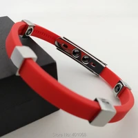 fashionable and healthy germanium bracelet four beads silicone bracelet