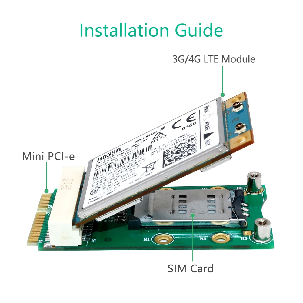 Mini PCI Express адаптер PCI-E Riser Card MINI PCIE к E Расширительная карта слот для SIM-карты 3G/4G WWAN LTE