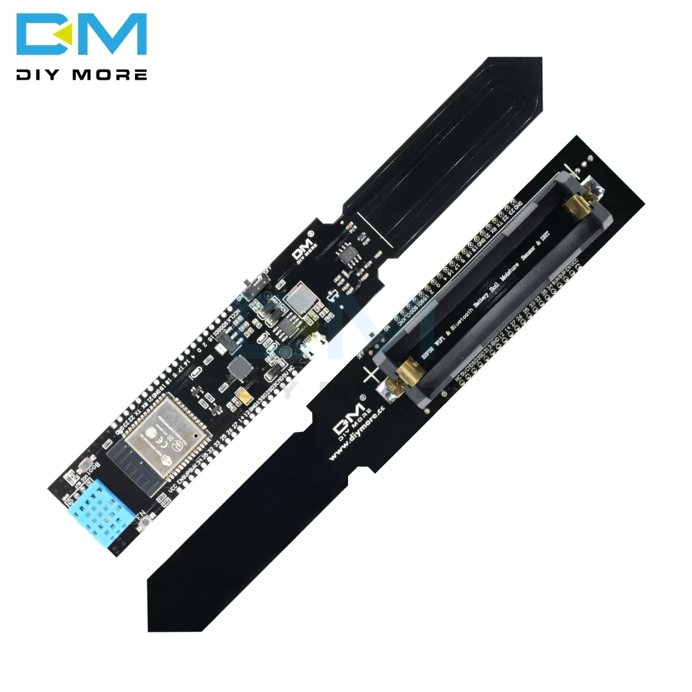 Датчик температуры и влажности почвы ESP32 DHT11 CP2104 Wifi Bluetooth модуль обнаружения 18650