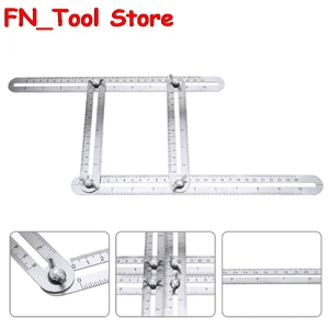 Складное правило из нержавеющей стали высокого качества, многофункциональное складное правило, Произвольный Угол, складное правило, измерительный ручной инструмент