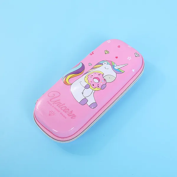 Пенал с единорогом чехол Фламинго школьные принадлежности кавайи estuche Эсколар Карандаш Чехол kalem kutusu 3D пенал для карандашей - Цвет: 16