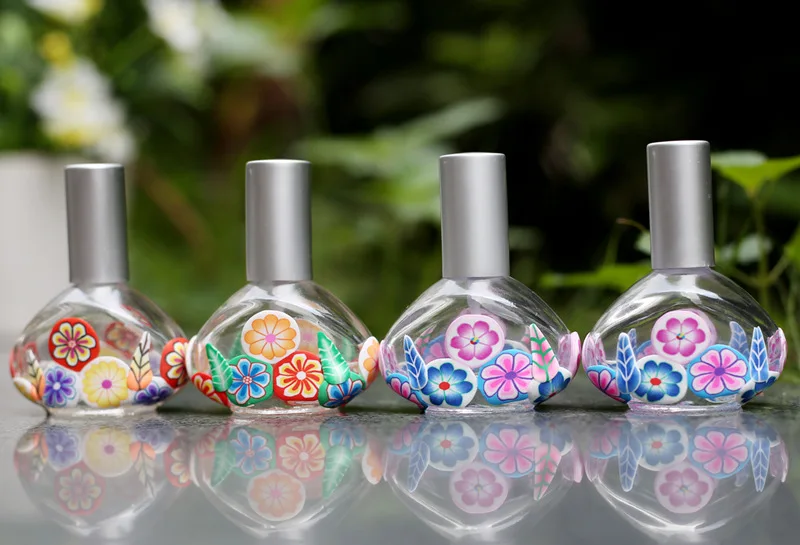 Новая треугольная полимерная глина пустая стеклянная бутылка распылитель 13 мл 100