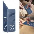 Пластиковый деревообрабатывающий 3D Угловой Инструмент для измерения квадратного размера с манометром и линейкой инструменты 45 + 90 градусов метрический манометр