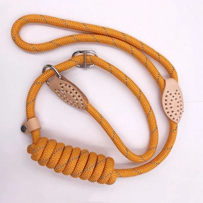 Orange Поводки для питомцев, собак нейлоновый отражающий S/M/L ошейники для маленьких больших собак тренировочные поводок Чихуахуа аксессуары для собак - Color: Orange