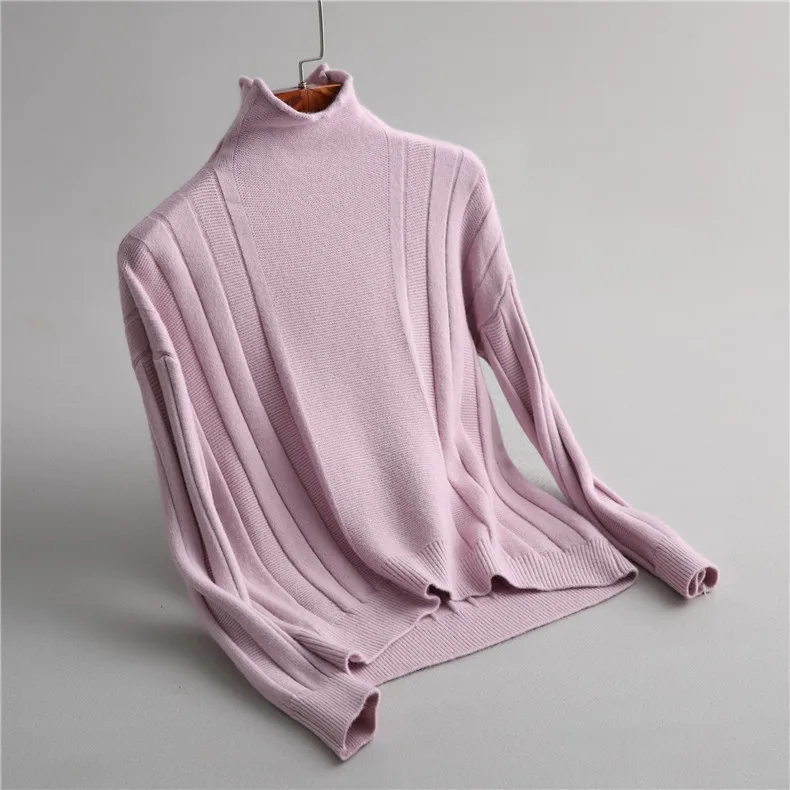 2018 Women Sweater And Pullovers Turtleneck White Knitting Femme Tricot Pull | Женская одежда