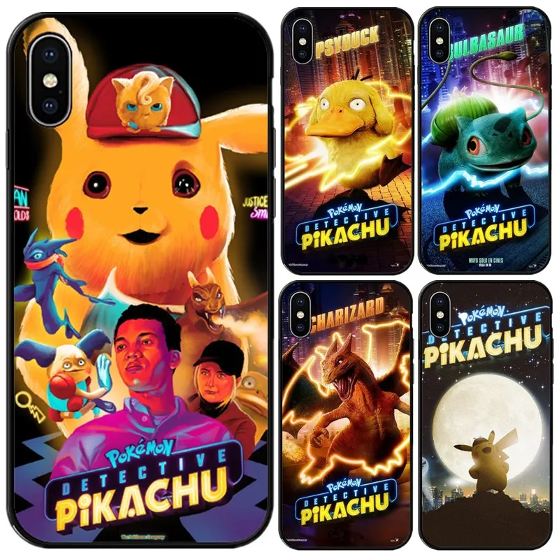 2019 новейший чехол с покемоном детективом Пикачу для iPhone X XS MAX XR 5 5S SE 6 6splus 7 8Plus7 8
