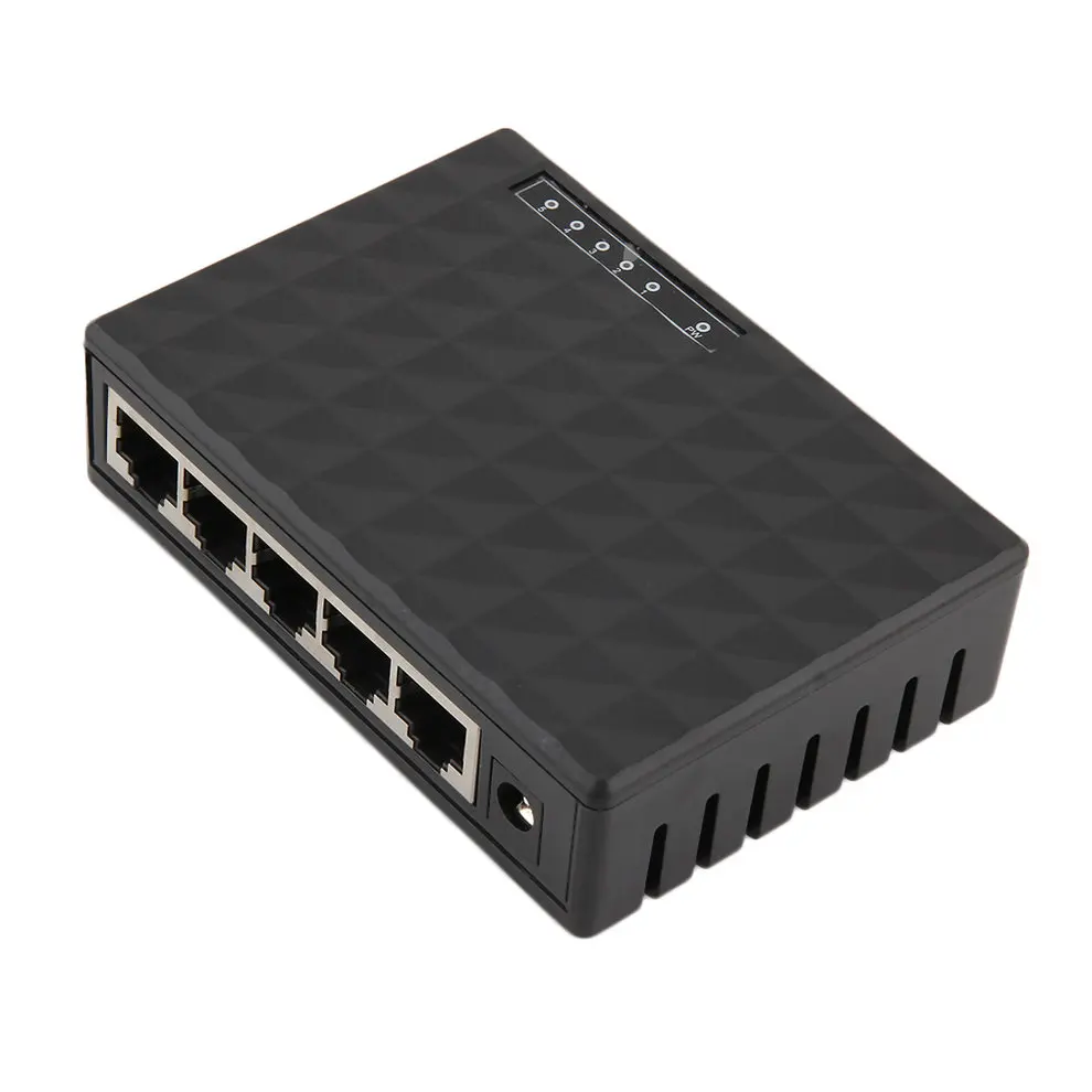 8 шт. 5 портов 10/100 Мбит/с Настольный Ethernet сетевой LAN адаптер питания