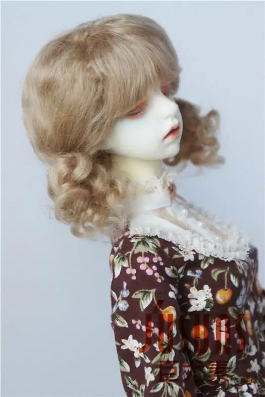 JD294 1/3 21-23 см SD мохер BJD парики Детские Twintail парик для куклы мохеровый 8-9 дюймов куклы аксессуары