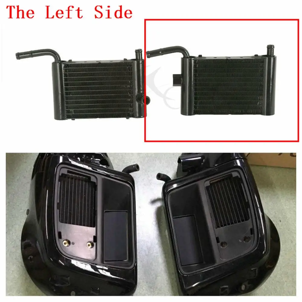 Нижний вентилируемый радиатор для мотоцикла L/R Harley Touring Twin Cam FLHT FLTR 2014 2020 Road King