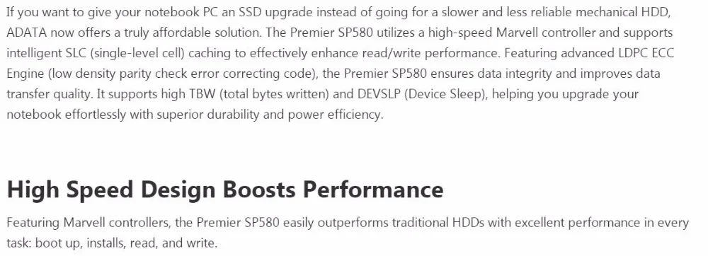 ADATA SP580 SSD Настольный ПК 240 ГБ 120 ГБ 2,5 дюйма SATA III HDD жесткий диск HD SSD ноутбук PC 480 ГБ 240G Внутренний твердотельный накопитель