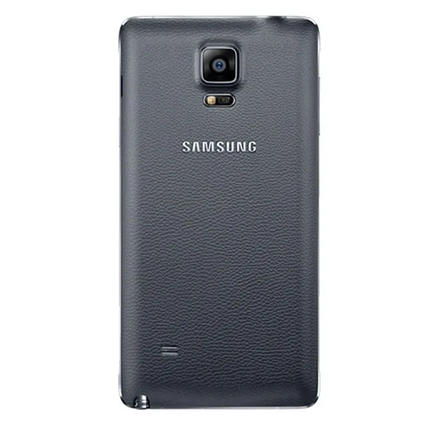Оригинальная батарея samsung, задний Чехол для samsung Galaxy Note4, N9100, N910H, Note 4, задняя крышка для аккумулятора, чехол s - Цвет: Black