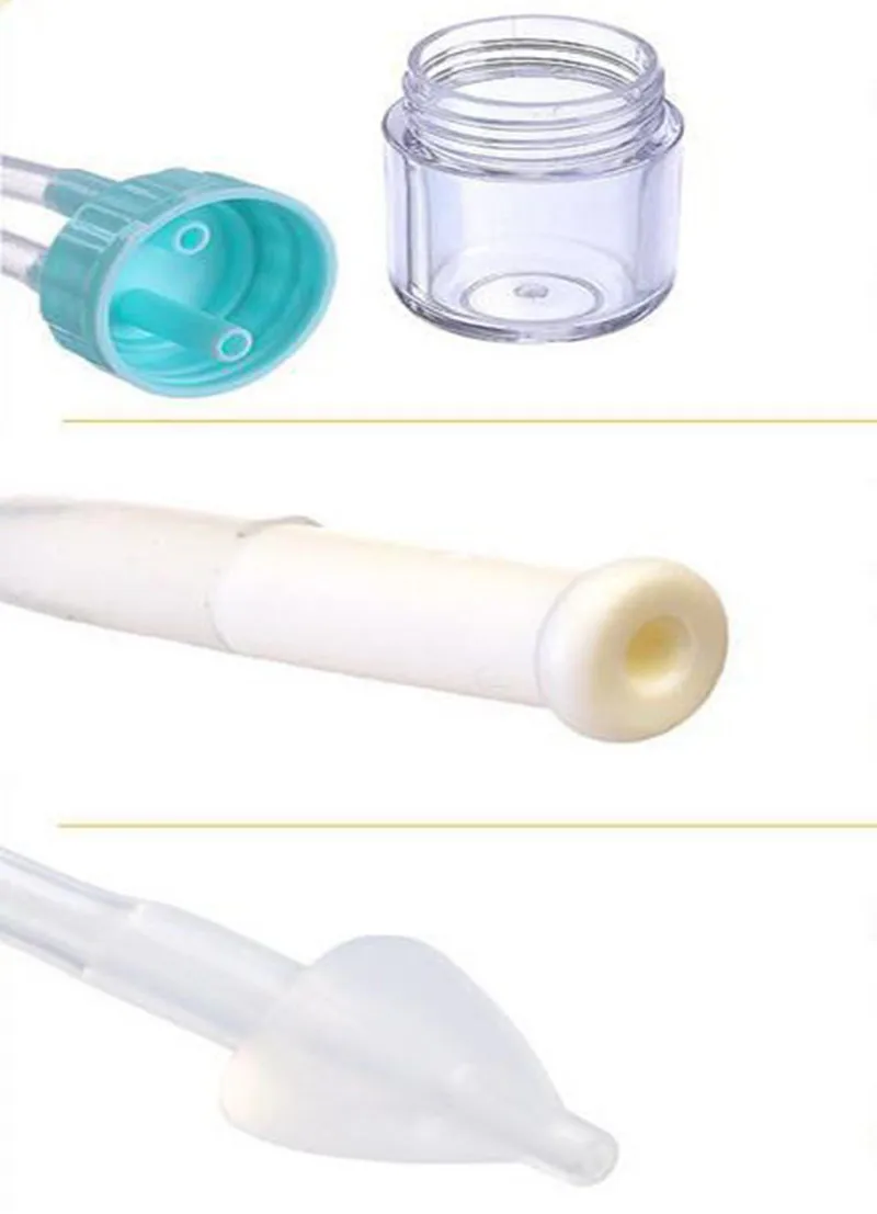 1 Pcs Infant Safe Nose Cleaner Vacuum Suction Nasal Mucus Runny Aspirator High Quality Hot Baby Kids Healthy Care Convenient