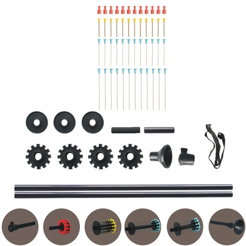Sarbacane 36 &quotཬ&quot Black BLOWGUN withJunction Tube 48 Дротика/.40 калибр алюминиевая трубка W.