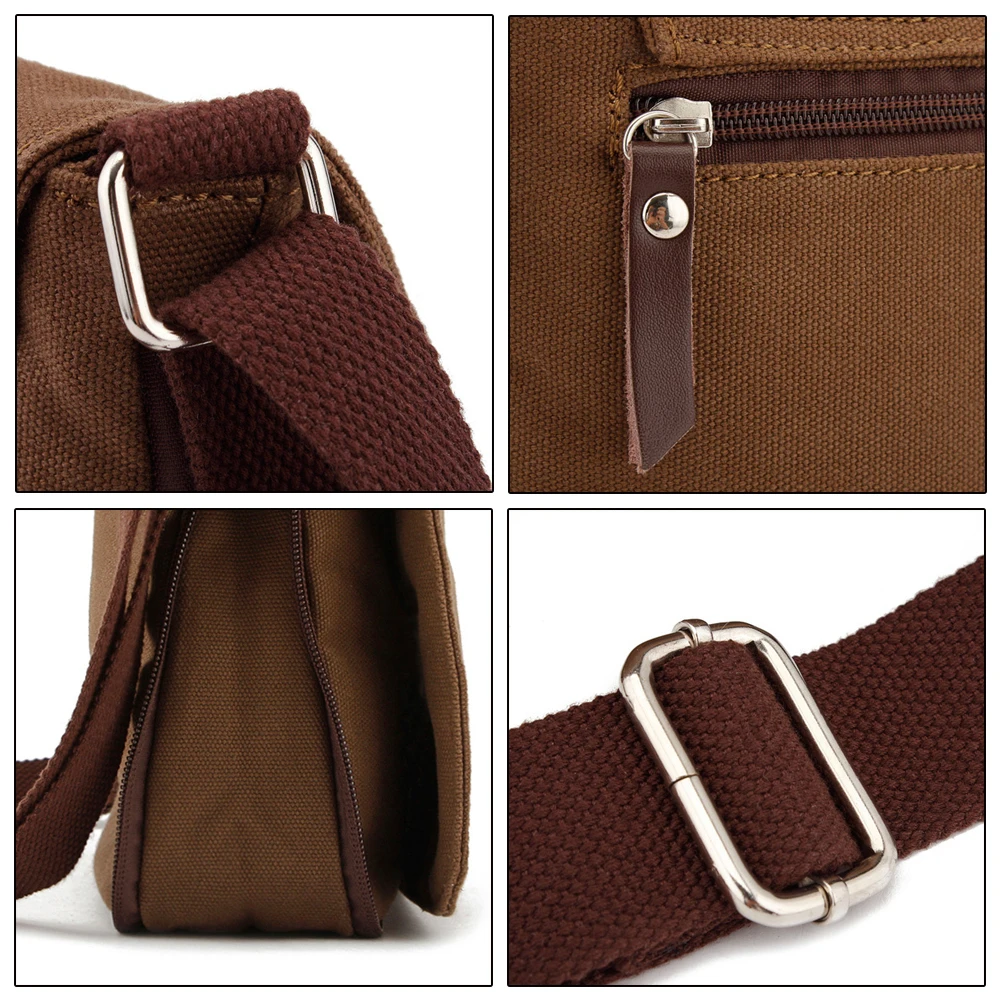 Мужская сумка мессенджер маленькая Холщовая Сумка через плечо|mens designer messenger bags|men