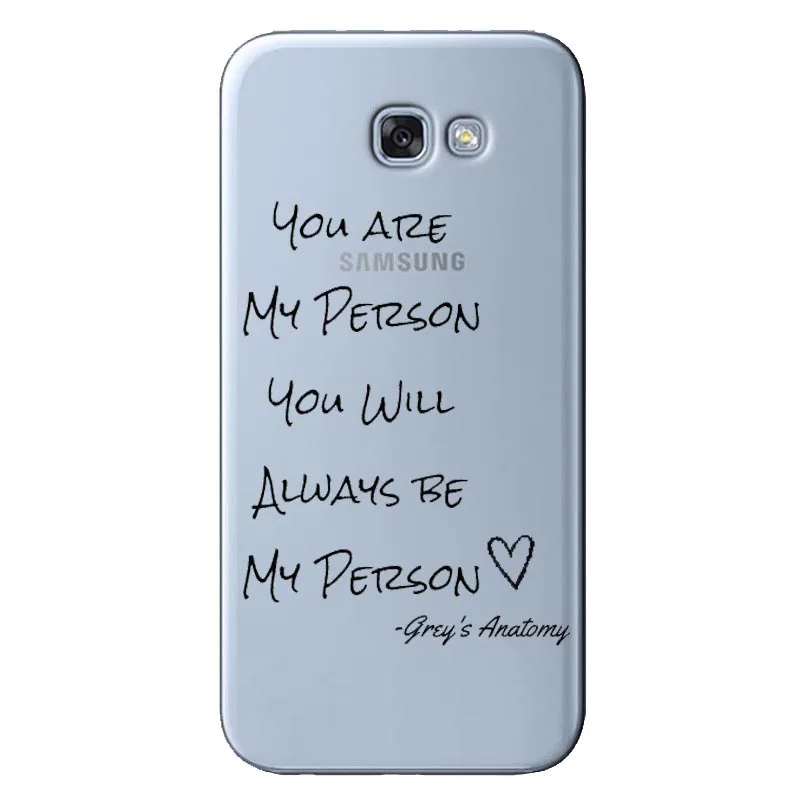 Чехлы You Are My Person для Samsung Galaxy A3 2016 J3 A5 A7 J5 2015 J7 2017 мягкий силиконовый чехол из ТПУ с