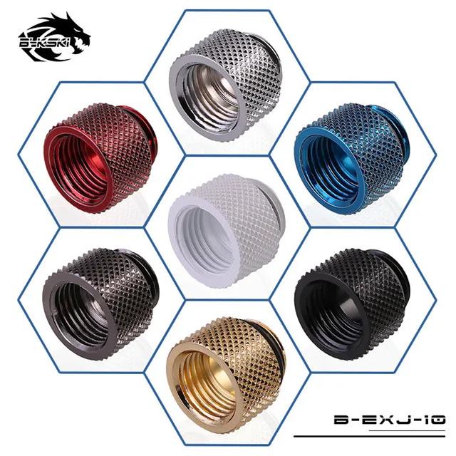 10mm Bykski B-EXJ-7.5mm-50mm штекер-f-удлинитель фитинги бутик Алмазный Узор G1/4 мужские фитинги с внутренней резьбой стиль водяного охлаждения - Цвет лезвия: 10mm