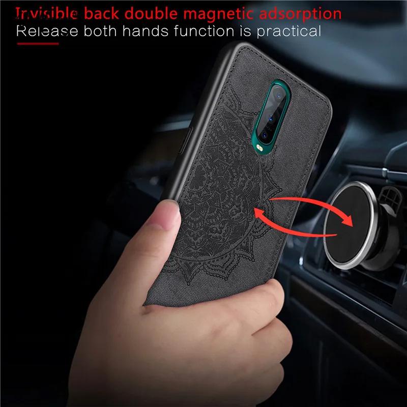 oppo r17 pro case luxury shockproof soft tpu cloth texture hard back phone bumper oppo r17 pro silicone cover oppo r17 pro shell free global shipping