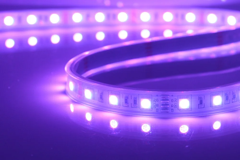 RGB цвет 5MLED полоса 5050 SMD 12V гибкий свет 60LED/m 300 светодиодов водонепроницаемый в