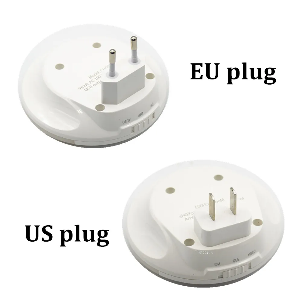 night light with 2 usb port for mobile phone charger sensor night led lamp for children bedroom living room indoor lighting free global shipping