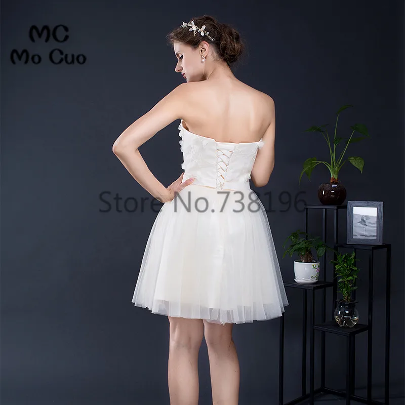 Бальное платье 2017 милое для выпускного вечера с цветочной вышивкой коктейльное