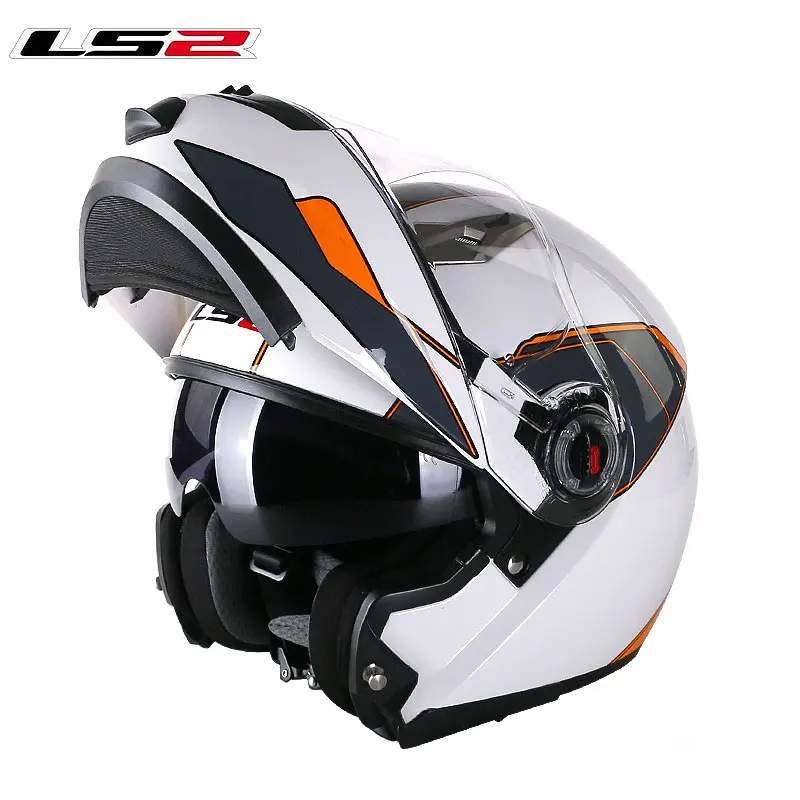 LS2 FF370 мужские флип мото rcycle шлем двойной щит с внутренним солнечным козырьком