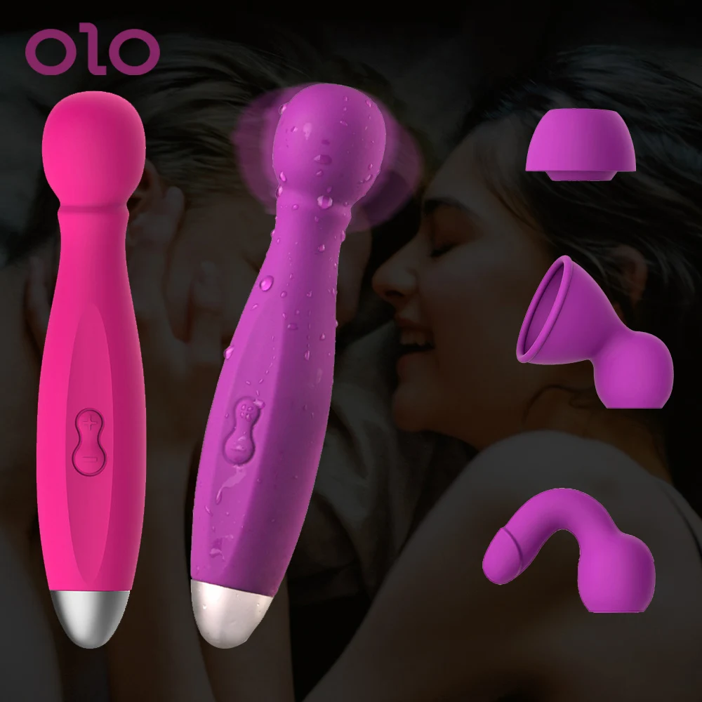 Волшебная палочка OLO интимные игрушки для женщин 10 скоростей AV Стик вибратор с 3
